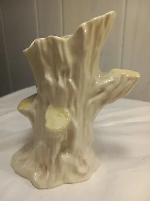 Buy Vintage Irish Belleek Tree Trunk Porcelain Vase Ivory 6.75” EUC • 21.58£