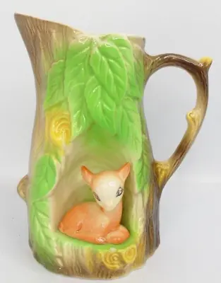 Buy Withernsea Pottery Jug Eastgate Fauna Deer Fawn Vintage Retro 6  Collectable • 12.99£