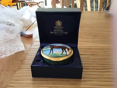 Buy Royal Worcester Bone China Trinket Box With George Stubbs Mare- Unwanted Gift • 18£