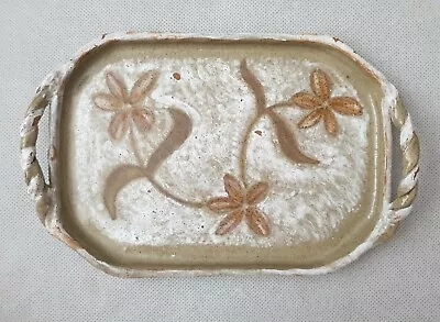 Buy British Studio Pottery Tray With Flowers Jean Ahmed Of Canterbury Kent 1992 • 18.99£