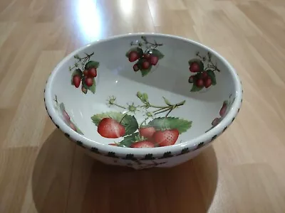 Buy Large Portmeirion Strawberry Fair Salad Serving Bowl Vgc Collectable  • 50£