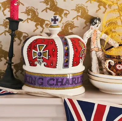 Buy BRAND NEW EMMA BRIDGEWATER 3 Cheers For King Charles III POTTERY CROWN Rare • 285£