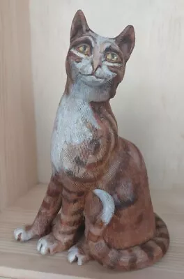 Buy Pottery Cat Hand Made Studio Clay • 9.99£