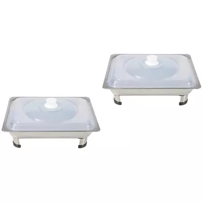 Buy 2x Versatile Food Plate Buffet Warmer Set Chafing Dish Buffet Set • 29.11£