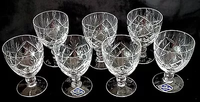 Buy 7 Royal Brierley Crystal Short Stem Braemar Wine Glasses3.7/8” • 45£