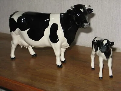 Buy Beswick Friesian Cow And Calf Excellent Condition • 75£