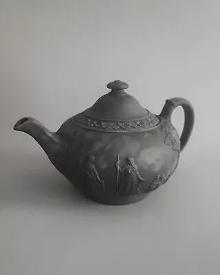 Buy Antique Collectable. Wedgwood Black Basalt Teapot. • 35£