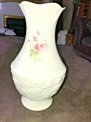 Buy Donegal Irish Parian China Rose Pattern Wedding Vase 8 Inches Tall • 7£