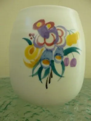 Buy Vintage Handmade Poole Pottery Small Vase Hand Painted Floral Design Signed PC • 18.99£