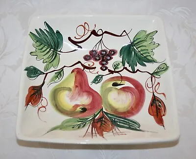 Buy Beautiful Colourful Vintage Hand Painted Italian 9 1/2” Serving Dish/fruit Bowl • 19.99£