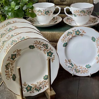 Buy English DUCHESS Tea Cup Set For Two Trios & Side Plates 10pms- Excellent Quality • 19.99£