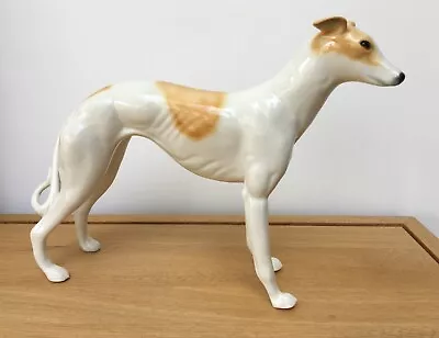 Buy 'Un-signed Beswick' - Large 7.5  Tall - Standing Greyhound (1975 Model #2499) • 50£
