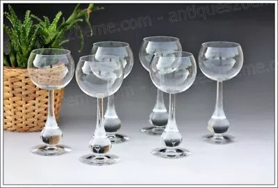 Buy Set Of 6 Baccarat Crystal Water Glasses Poppy Model 18.3cm - Water Glasses • 360.50£