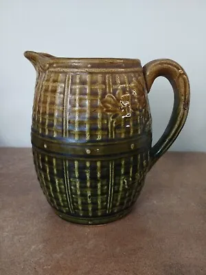 Buy Antique Victorian Stoneware 'Trellis' Jug Or Pitcher, Approx. 3 Pints • 11.95£