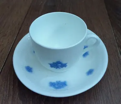 Buy Vintage Royal Adderley Bone China Tea Cup & Saucer White Blue Grapevine VGC • 11.99£