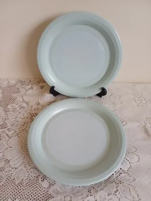 Buy Hornsea Pottery Swan Lake 22 Cm Salad Plates X 2 - Green / Blue • 13£