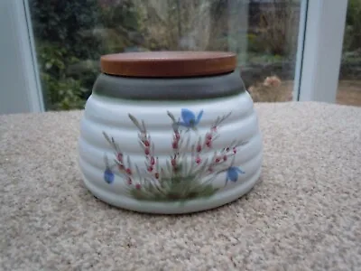 Buy Vintage  Buchan Portobello  Handainted Stoneware  Jar With Lid  Made In Scotland • 7.50£