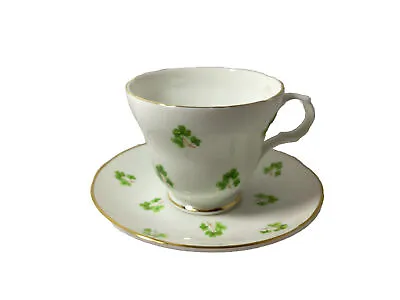 Buy Crown Trent Staffordshire England Fine Bone China Teacup And Saucer Clover... • 17.10£