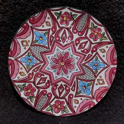 Buy Handmade Spanish Decorative Ceramic Geometric Floral Design Plate By Ceraplat • 4.99£