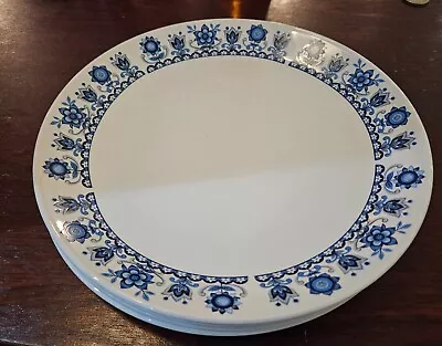 Buy 4x Johnson Bros Snowhite 'Tudor Blue'  10” Dinner Plate • 24.95£