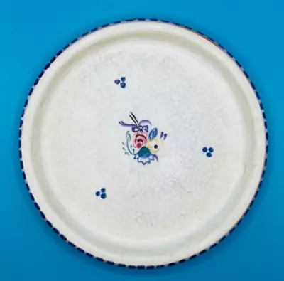 Buy Vintage Small Poole Pottery Traditional Plate With Flower Detail 15.7cm Diameter • 1.99£
