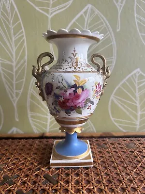 Buy 1800s Footed Urn, Poss Chelsea , Part Restored, Hand Painted, Fine Porcelain • 100£