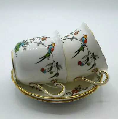 Buy Tuscan China Tea Cup And Saucer Set  'Bird Of Paradise' X 2 • 12.99£