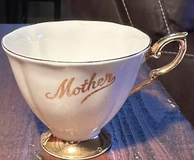Buy Vintage White Gold Royal Standard Fine Bone China Tea Cup Mother • 17.10£