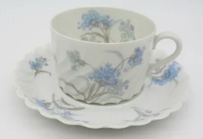 Buy Vtg Au Charme Du Logis Limoges Haviland France Blue Floral China Teacup Saucer • 17.25£