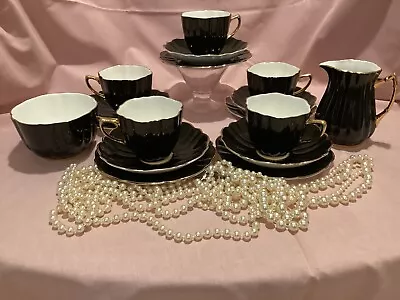 Buy Antique 1940s Rare SAMPSON& SMITH OLD ROYAL Bone China Elegant Tea Set. • 35£
