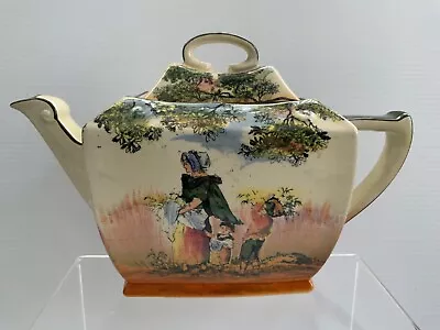Buy VINTAGE ROYAL DOULTON SERIESWARE OLD ENGLISH SCENES ‘THE GLEANERS’ TEAPOT Damage • 59.99£