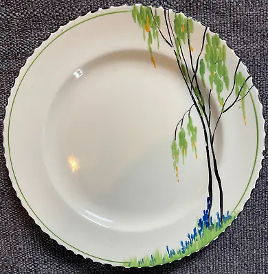 Buy Burleigh Ware Bluebell Art Deco Hand Painted Dinner Plate 9.75  • 14.99£