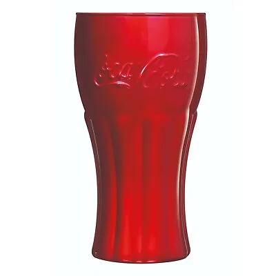 Buy Luminarc 370ml Tall Coca Cola Hi Ball Drinking Mirror Coloured Coke Glasses Set • 11.49£