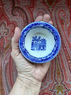 Buy Charming Antique English Blue And White Transferware Small Bowl Trinket Dish • 13.45£