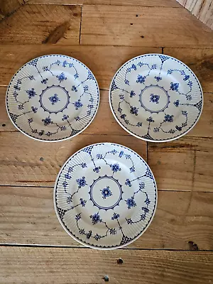 Buy Vintage Furnivals Denmark Blue Floral 7  Side Plate - Dinnerware Set Of 3 • 22.95£
