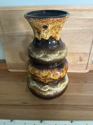 Buy Vintage West German  Dümler & Breiden Pottery  Fat Lava Vase 659/25 • 30£