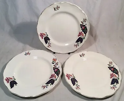 Buy 3x Vintage Grindley Cream Petal Side Plates With Floral Pattern (17.8cm) • 2.49£