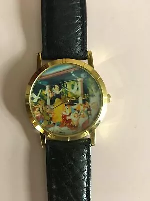 Buy Disney Snow White Watch Lladro Special Edition 1995 Black Band, No Box. Not Used • 92.90£