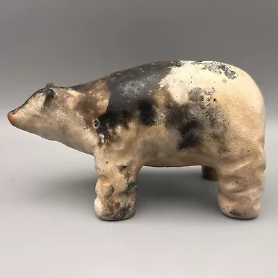 Buy Molted Finished Pit Fired Pottery Bear Knoxville, TN Artist Tina Curry 6.5 L • 74.50£