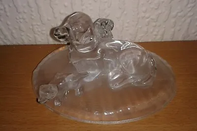 Buy Vintage Cristal D'arques Glass Dog & Puppies Figurine ***rare*** • 21.50£