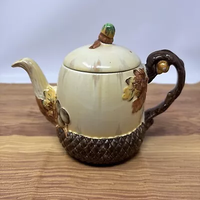 Buy Burleigh Ware Pixie Teapot Rustic Acorn Autumn Made In England • 25£