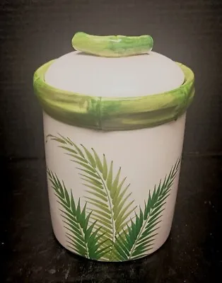 Buy Vintage Italian Pottery Ceramic Hand Painted Canister • 25.62£