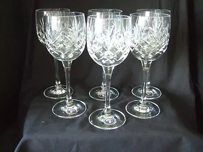 Buy Vintage Bohemia Crystal Wine Glasses Made In Czechoslovakia • 17.99£