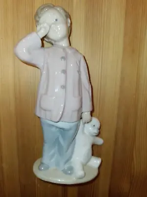 Buy Lladro Nao Figurine 'Sleepy Head' - With Teddy Bear. No 01139 • 5£