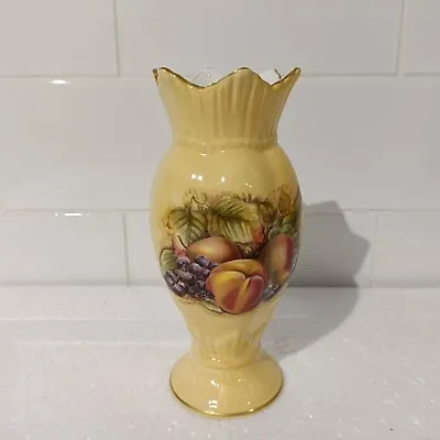 Buy Aynsley Orchard Gold Vase 16cm English Fine Bone China • 24.99£
