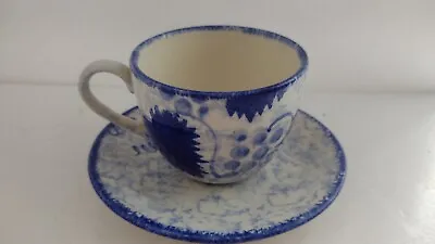 Buy Poole Pottery BLUE VINE Tea Cup And Saucer Set. Designer Anita Harris.    A4m • 12.99£