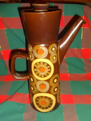 Buy VINTAGE DENBY ARABESQUE LARGE COFFEE POT 2 1/2pint Stands 12in High • 15£