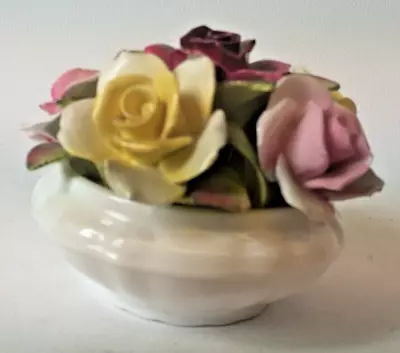 Buy Coalport Floral Posy Vase - Flowers Bone China Sculpture Ornament - Charity Sale • 6.99£