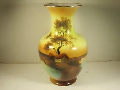 Buy VTG Noritake 8  Cottage In Country By Lake Scenic Porcelain Decorative Vase • 19.21£