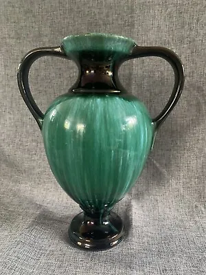 Buy Vintage Blue Mountain Pottery Canadian Double Handled Drip Glaze Vase • 58.99£